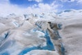 Perito Moreno glacier ice formations detail view Royalty Free Stock Photo