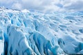 Perito Moreno glacier ice formations detail view Royalty Free Stock Photo
