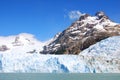 The Perito Moreno Glacier is a glacier located in the Los Glaciares National Park Royalty Free Stock Photo