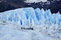 Perito Moreno Glacier Mini Trekking with Tourists, Santa Cruz Argentina Royalty Free Stock Photo