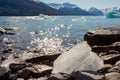 Perito moreno glacier panoramic view Royalty Free Stock Photo