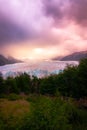 Sunrise in Perito Moreno Glacier in Patagonia Argentina city of El Calafate Royalty Free Stock Photo