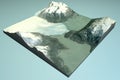 Perito Moreno, satellite view, glacier