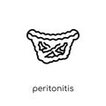 Peritonitis icon. Trendy modern flat linear vector Peritonitis i