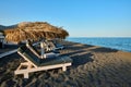 Perivolos Beach, Santorini, Greece Royalty Free Stock Photo