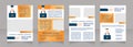 Perks and benefits for new employees blank brochure layout design Royalty Free Stock Photo