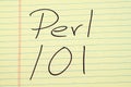 Perl 101 On A Yellow Legal Pad