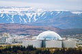 Perlan - water reservoir and restaurant in Reykjavik, Iceland Royalty Free Stock Photo