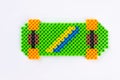 Perler bead green skate.