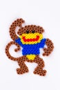 Perler bead monkey.