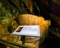 Gour Pools signboard in Gua Kelam or Kelam Cave in Perlis, Malaysia