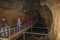 Perlis,Malaysia-January 19th,2014:A lot of visitors were seen inside the Kelam Cave in Perlis.This is one of the famous tourist