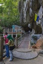 Perlis,Malaysia-January 19th,2014:Visitors were seen entering the Kelam Cave in Perlis.This is one of the famous tourist spot in