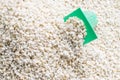 Perlite with green cup Royalty Free Stock Photo