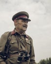 PERM, RUSSIA - JULY 30, 2016: Historical reenactment of World War II, summer, 1942. Soviet officer