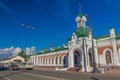 PERM, RUSSIA - JUNE 30, 2018: Perm-1 railway station in Perm, Russ