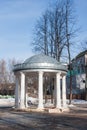 Perm, Russia - March 31.2016: A beautiful rotunda in the park