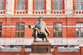 Monument to the doctor-philanthropist Fyodor Gral by sculptor Alexei Zalazayev in front of the city clinical hospital in Perm,