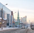 Perm. Russia. Monastyrskaya Monastery Street Royalty Free Stock Photo