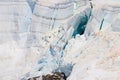 Permafrost snow high in Swiss Alps