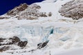 Permafrost snow high in Swiss Alps