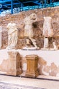 Permanent exhibition in museum that was built on site of ancient Roman temple in ancient town Narona Royalty Free Stock Photo