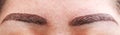 Permanent eyebrow tattoo Royalty Free Stock Photo