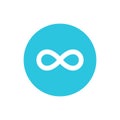 Permanent, infinity, Unlimited, infinite, eternity icon.