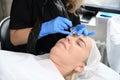 Permanent makeup on the eyebrows Royalty Free Stock Photo