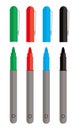 Permenant Marker Pens Royalty Free Stock Photo