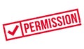 Permission rubber stamp