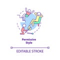 Permissive style concept icon Royalty Free Stock Photo