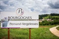 Pernand-Vergelesses, Cote-d`Or, Burgundy, France Royalty Free Stock Photo