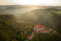 Pernstejn Castle called Bernstein is a castle on a rock above the village of Nedvedice, northwest of Brno, known as the marble