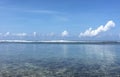 When sky and beach colided become blue at Pero Beach, Sumba.