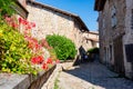Perouges, France - September 10 2023: Old village touristic vibe Royalty Free Stock Photo