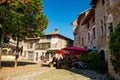 Perouges, France - September 10 2023: Old village touristic vibe Royalty Free Stock Photo