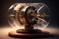Perpetual Motion Machine. A hypothetical machine that can do work indefinitely without an energy source. It is Royalty Free Stock Photo