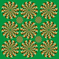 Perpetual rotation illusion Royalty Free Stock Photo