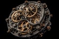 Perpetuum mobile, gears. Generative AI Royalty Free Stock Photo