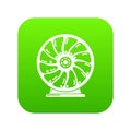 Perpetuum mobile icon green vector