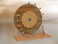 Perpetuum mobile. Leonardo da Vinci`s perpetual motion machine.