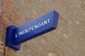 L`independant Perpignan French newspaper logo text and brand sign of south regional