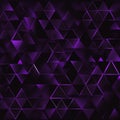 perple black background with abstract triangle pattern Royalty Free Stock Photo