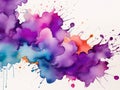 perple and white watercolor graphic wallpaper Royalty Free Stock Photo