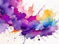 perple and white watercolor graphic wallpaper Royalty Free Stock Photo