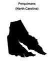 Perquimans outline map Royalty Free Stock Photo