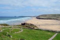 Perranporth beach,Cornwall Royalty Free Stock Photo