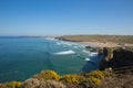 Perranporth Cornwall beautiful beach and waves Royalty Free Stock Photo