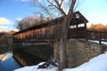 Perrins Covered Bridge in Winter